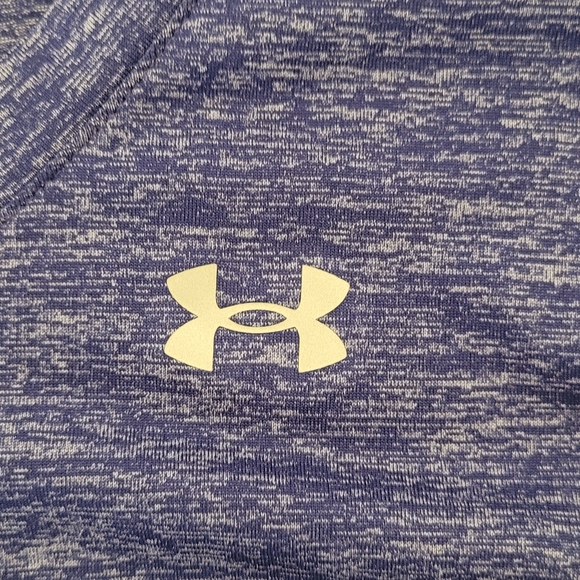Under Armour Women's Blue Heather Short Sleeve Top - Picture 3 of 7